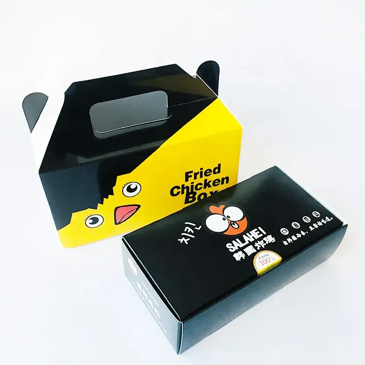 Custom Printed Food Paper Packaging Fried Chicken Boxes