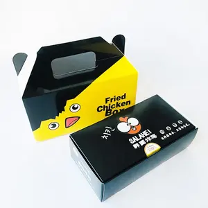 Impreso personalizado de embalaje de papel de alimentos pollo frito cajas