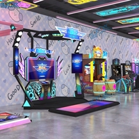 Projet de centre de jeux d'amusement Installation de divertissement Jeux à pièces Arcade Racing Shooting VR Simulator Gaming Machine