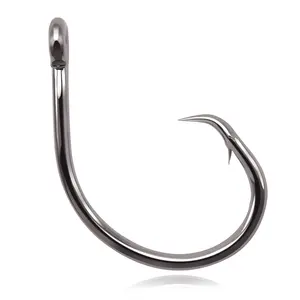 Inline Circle Hooks Saltwater Fishing Catfish Hooks 25~100Pcs Wide Gap  Non-Offset for Bass Salmon Striped Fishing Circle Hooks - AliExpress