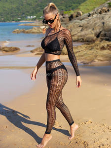 CX Schulter freie Netz strumpfhose All-in-One-Spitze Erotische Strumpfhose Set Damen Ganzkörper strümpfe - Product Image 3