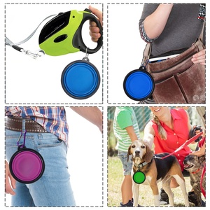 Vente en gros OEM/ODM de bols de voyage imperméables pour chats, bols pliables en silicone colorés pour animaux de compagnie, portables pour l'extérieur, avec logo personnalisé - Product Image 5