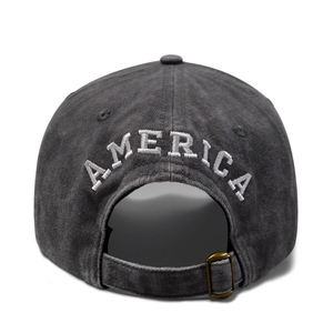 Gorras Personalizadas con Bordado, Parche con Logotipo Regular, Gorra Azul con Texto de Estados Unidos, Precio de Fábrica, Gorra de Béisbol Estructurada de 6 Paneles - Product Image 6