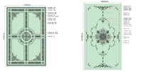 Moulures de plafond décoratives de luxe en polyuréthane pour villas, ensemble complet de rosettes et de moulures de bordure pour plafond