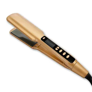 2022 New Hair Straightener 3D Floating LED Display 450f High Temperature MCH Professional Hair Flat Iron For Salon