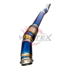 Garniture de pot d'échappement Vortex Titanium Heat-Blue Burned pour M135i F40 XDrive |   Ultra-léger 1,2 mm |   Échappement universel - Product Image 3