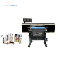 Baru multiwarna populer otomatis 60cm uv dtf mesin printer i3200/XP600 kepala cetak uv dtf film printer