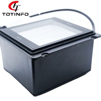 Lector de Tarjetas NFC RFID TOTINFO 13.56MHz ISO 14443A de Plástico Negro con Clasificación IP54 para Sistema Operativo Linux, Distancia de Lectura de hasta 3m