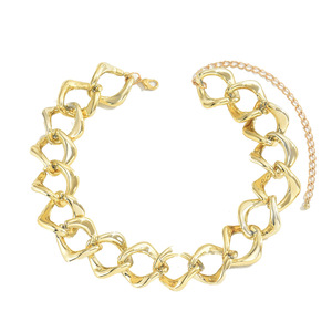 Stylish American Hip Hop Women's Clavicle Chain 18K Gold Plated Exaggerated Long <b>Necklace</b> Party Jewelry Zinc Alloy U Shaped - Product Image 5