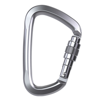 Venta al por mayor SGM8102B 35kN Tipo ovalado Tornillo de acero Cerradura Puerta Escalada en roca Seguridad Hardware al aire libre Altura trabajo Rescate Mosquetón