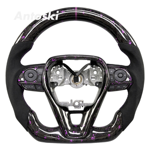 Volante Deportivo Personalizado de Fibra de Carbono Forjado en Color Morado para Toyota Corolla RAV4 Camry 2018-<span class=keywords><strong>2022</strong></span> - Product Image 1