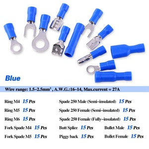Terminales de Engaste para Ingeniería Química, Conectores de Cable de Cobre Calibre 23 y 25, Estilo Europeo, 36 Tipos, 540840 Piezas - Product Image 5