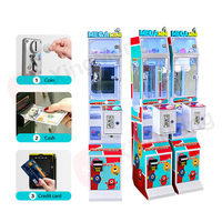 Machine à griffes à peluches personnalisée de petite taille, à monnayeur et accepteur de billets, attrapeur de prix d'arcade
