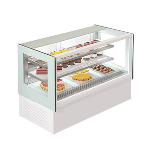 Huakai Cake Display Case ZTA-900 Commercial Refrigerated Counter With Led Lighting Adjustable Shelves Auto Defrost - Product Image 2