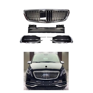 Kit de modification de calandre style Maybach W447 modèle 2020, pare-chocs non destructif avec découpes pour feux antibrouillard 2014-2024 - Product Image 1