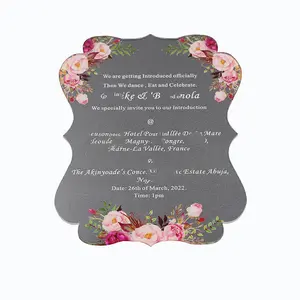Aegeano presente carte wed invisível convite para 50 ao convite aniversário desejar cartão de menu acrílico transparente