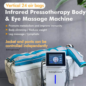 מכונת הרזיה אנכית עם 24 כריות אוויר לשימוש ביתי, מכנסיים עם רצועות + שרוולים, לטיפול בפרסותרפיה - Product Image 2