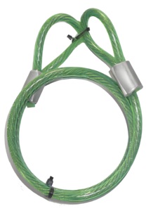<span class=keywords><strong>Câble</strong></span> de sécurité revêtu d'acier tressé de 3mm Serrure à bagages Voyage extérieur Double boucle <span class=keywords><strong>Câble</strong></span> métallique Service de coupe <span class=keywords><strong>Câble</strong></span> de sécurité sécurisé - Product Image 4