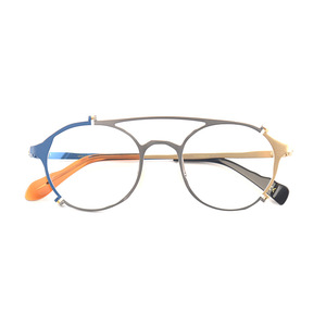 MM-0027 di lusso in titanio, occhiali da vista, montature di alta qualità, Design leggero e solido per la lettura Unisex All - Product Image 1