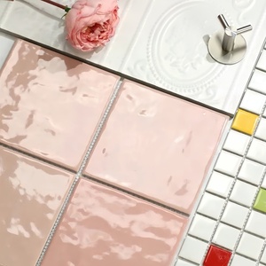 Mosaïque de carreaux en porcelaine à texture de pierre de qualité supérieure, style moderne minimaliste pour hall d'exposition, comptoir d'accueil - Product Image 1