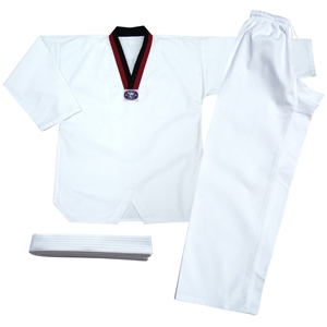 Pantalones de Taekwondo con Cintura Elástica/Ajustable, Uniforme de Competición de Taekwondo para Práctica de Artes Marciales - Product Image 1