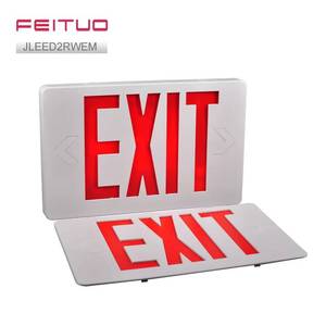 FEITUO Vente en gros OEM Panneau lumineux d'urgence LED ultra-mince rétroéclairé double face ignifuge pour couloir d'hôtel - Product Image 2