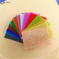 Feuilles acryliques personnalisées avec paillettes, feuilles de PMMA laminées en tissu pour la décoration murale intérieure