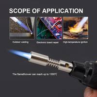 Ensemble de torche à souder au gaz portable pour usage domestique et industriel, fer à souder au gaz, extincteur pneumatique en plastique et en métal