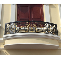 Balustres de balustrade en acier inoxydable et fer forgé de luxe moderne, résistants à la rouille, pour balcon de villa - Marque TTD, garantie totale de 1 an