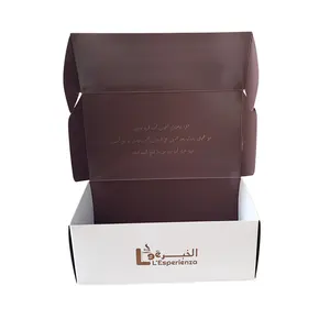 Wholesale Brown Natural Kraft Material Cardboard Paper Magnetic Hamper Packaging Gift Box