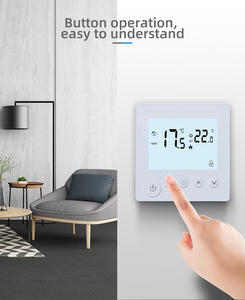 スマートホームサーモスタット電気ヒーター床下水暖房AC/HVACコントローラースチールABSオフィスビルディングジム - Product Image 4