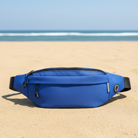 Sac banane unisexe imperméable avec logo personnalisé pour femme et homme, idéal pour la course, le sport, le fitness, et le transport de téléphone portable