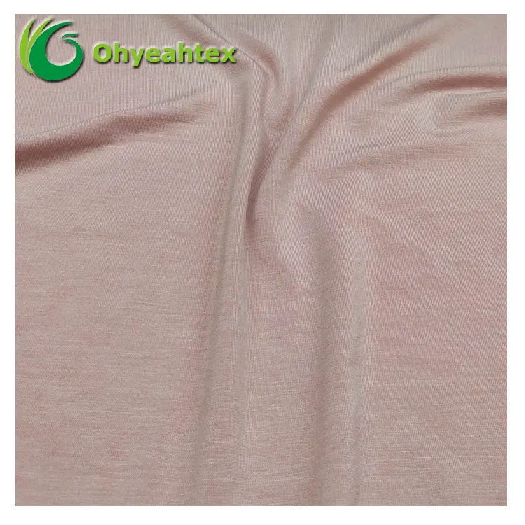Amigável da pele 93% modal 7% spandex camisa única tecido para roupa íntima