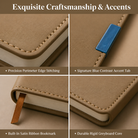 Carnet promotionnel A5 en cuir PU avec impression de logo personnalisé pour réunions d'affaires, bloc-notes en gros