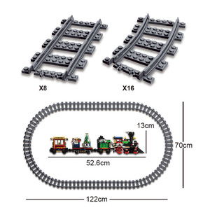 New Arrival Christmas Steam Train Building <b>Blocks</b> Abs <b>Plastic</b> Bricks Toys Hot Sale Leier 20001 Holiday - Product Image 5
