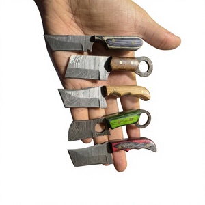 Cuchillo de Supervivencia y Caza de Hoja Fija Mini, Hecho a Mano, de Alta Calidad, con Acero de Damasco Industrial, Punta Caída, Mango de Resina OEM - Product Image 3