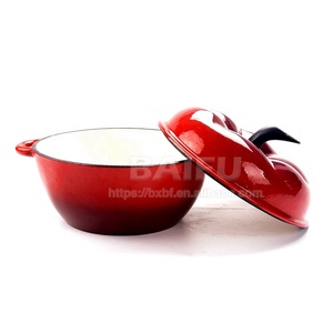 Casserole <span class=keywords><strong>en</strong></span> <span class=keywords><strong>fonte</strong></span> émaillé <span class=keywords><strong>en</strong></span> forme <span class=keywords><strong>de</strong></span> légumes, pot tomate, pour décor <span class=keywords><strong>de</strong></span> cuisine, four néerlandais - Product Image 3