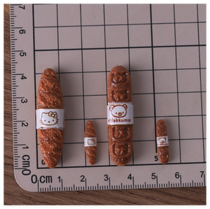 Miniature Realistiche in Resina di Cibo, Articoli Alimentari Cartoon per Tè del Mattino, Baguette Dolce da Ristorante, Cabochon Flatback per Fai da Te - Product Image 2