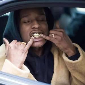 Grillz dentaire en métal doré à imprimé léopard, style hip-hop, pour boîte de nuit, hipster, Halloween - Product Image 2