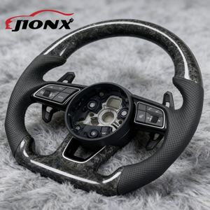 Volant en fibre de carbone forgé sur mesure haut de gamme pour <span class=keywords><strong>Audi</strong></span> C7 C8 B8.5 B9 S4 <span class=keywords><strong>S5</strong></span> S6 S7 S8 R8 TTS B8 A4 Vente en gros et au détail - Product Image 5