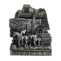 Design personnalisé Allemagne Souvenirs Cadeaux de voyage Métal 3D Promotionnel Francfort Munich Bière Oktoberfest Ouvre-bouteille Aimants pour réfrigérateur