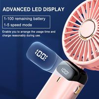 Tragbarer Mini-Ventilator, wiederaufladbarer USB-Handventilator für persönliche Kühlung im Sommer, Outdoor und Reisen, 2026 Sommer-Ventilator, Fußball-Fan-Ventilator