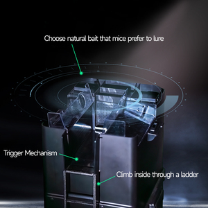 Trampa Inteligente para Roedores |   Dispositivo Automático de Control de Ratones 24/7 |   Atrapa hasta 40 ratas |   Para Granjas, Almacenes, Fábricas de Alimentos - Product Image 6