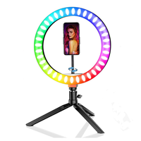 20cm 8 pouces Rgb Ringlight en gros pas cher prix Tik Tok photographie professionnel 8 pouces Rgb Led Selfie anneau lumineux