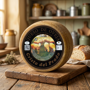 Queso Duro Cristo Del Prado Envasado al Vacío, Leche de Oveja Cruda, 37% de Contenido de Grasa, Listo para Comer, Caja a Granel de 2.2 kg - Product Image 3
