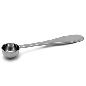Cuillère doseuse à long manche en métal, cuillère à café 1 cuillère à soupe, en acier inoxydable 18/8, pour café en grains - Product Image 1