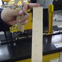 Nouvelle machine de perçage et de poinçonnage de barres latérales à 5 trous MengerBee FHDM-1 pour cadres d'apiculture, haute capacité 1800 pièces/heure, moteur 1,5 kW