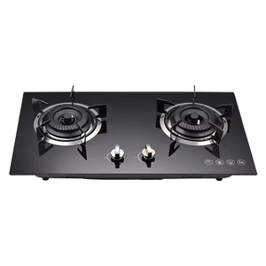 Elettrodomestici da Cucina Piano Cottura Doppio Fornello Intelligente Piano Cottura a Gas Integrato in Vetro Temperato Fornello a Gas 100Mm in Ghisa Piano Cottura a 2 Fuochi - Product Image 2