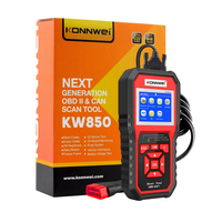 Escáner de Fallas Automotriz KONNWEI OBD2 EOBD OBD1 KW850, Herramienta de Diagnóstico, Escáner EVAP, Lector de Códigos de Error