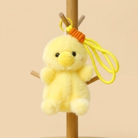 En gros, Porte-clés pendentif en peluche mignon (dinosaure, lapin, renard, chiot), Mascotte personnalisable OEM, Jouet en peluche doux pour cadeau